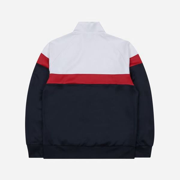 Jaquetas Fila Homem Azul Marinho/Branco - Fila Heritage Linear Logo Color Loja Online Portugal,YNOR-